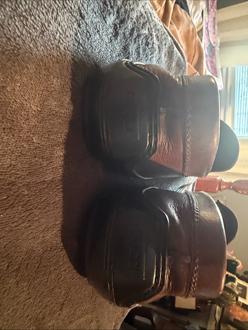 Gucci Brown Leather Horsebit Slip-On Loafers - Picture 5 of 6